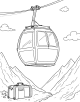 Cable Car Coloring Page