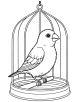 Canary Bird Coloring Page