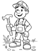 Carpenter Coloring Page