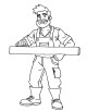 Carpenter Coloring Page