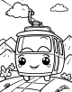 Cable Car Coloring Page