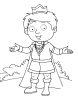 Charming prince coloring page