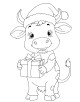 Christmas Animals Coloring Page