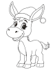 Christmas Animals Coloring Page