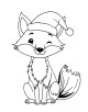 Christmas Animals Coloring Page