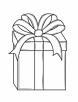 Christmas gift coloring page