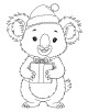 Christmas Animals Coloring Page