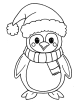 Christmas Animals Coloring Page