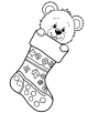 Christmas Stocking Coloring Page