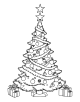 Christmas Tree Coloring Page