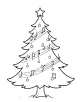 Christmas Tree Coloring Page