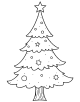 Christmas Tree Coloring Page