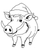 Christmas Animals Coloring Page