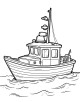 Boat Coloring Page