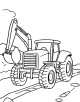 Tractor Coloring Page