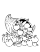 Cornucopia coloring page