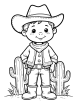 Cowboy Coloring Page