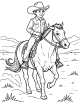 Cowboy Coloring Page