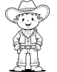 Cowboy Coloring Page