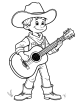 Cowboy Coloring Page