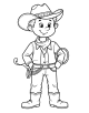 Cowboy Coloring Page