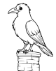 Crow Coloring Page