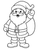 Cute Santa Claus coloring page