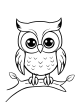 Owl Coloring Page