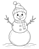 Snowman Coloring Page