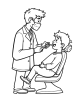 Dentist coloring page 2