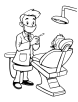 Dentist coloring page