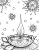 Diwali/Deepawali Coloring Page