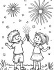 Diwali fire crackers coloring page