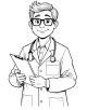 Doctor and Nurse Coloring Page