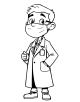 Doctor and Nurse Coloring Page