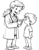 Doctor and Nurse Coloring Page