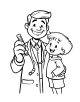 Doctor and Nurse Coloring Page