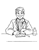 Doctor and Nurse Coloring Page