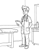 Doctor and Nurse Coloring Page