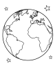 Earth Coloring Page