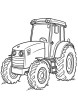 Electric tractor coloring page