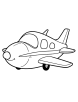 Fantasy airplane coloring page