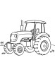 Farm tractor coloring page