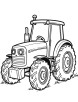 Farming tractor coloring page