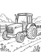 Tractor Coloring Page