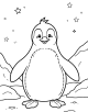 Penguin Coloring Page