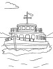 Ferry boat coloring page