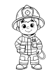 Firefighter Coloring Page