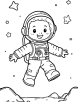 First man on the moon coloring page