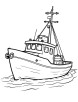 Fishing trawler coloring page (2)